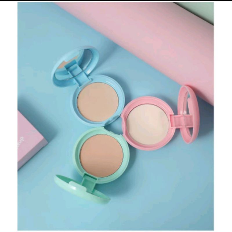 Jual Lameila Naked Make Up Powder Warna Pink Hijau Dan Biru Shopee Indonesia