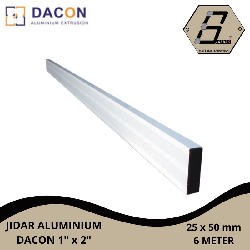 Jual JIDAR ALUMINIUM DACON 1 X 2 INCH 25 X 50 MM PANJANG 6M