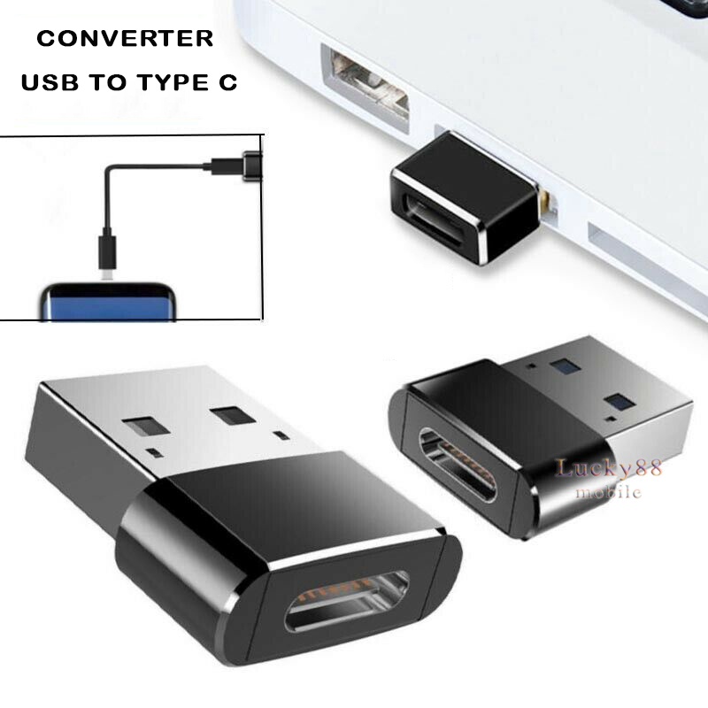 Jual Converter Usb To Type C Mini Adapter Usb A Male To Usb C Female