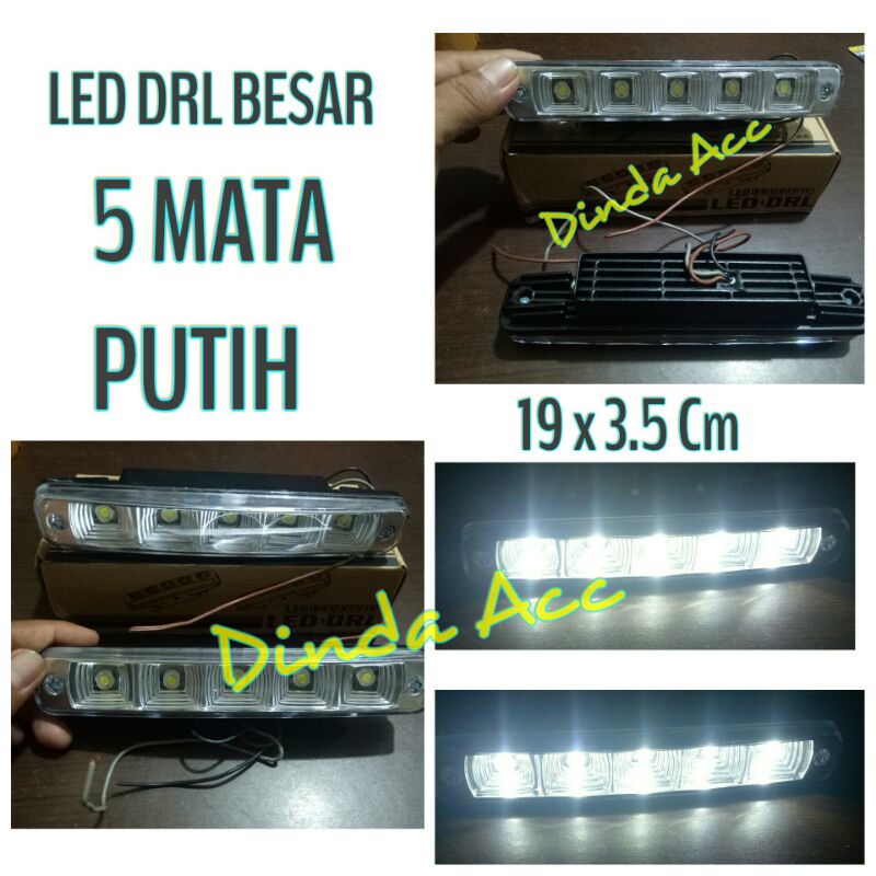 Jual Lampu Led Drl Mata Besar Cahaya Putih V Super Terang Shopee