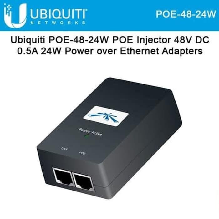 Jual Ubiquiti Adaptor 48V 0 5A POE 48 24W Shopee Indonesia