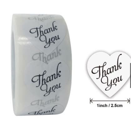 Jual Label Sticker Thank You Stiker Kemasan Hamper Kue Souvenir Kado