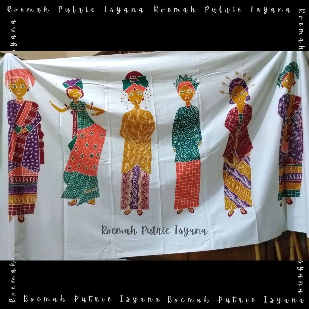 Jual Kain Batik Full Tulis Karakter Baju Tradisional Nusantara Mbok