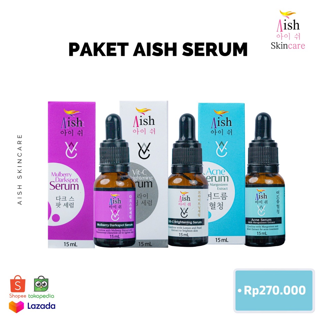 Jual Serum Aish Acne Darkspot Brightening Original Bpom Bisa Mix All