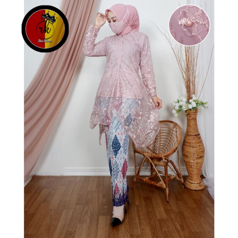 Jual One Set Kebaya Mauri Kebaya Wanita Modern Dipakai Untuk Wisuda