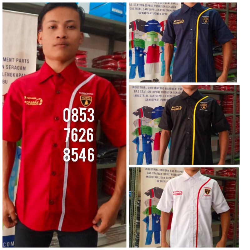 Jual Baju Seragam Spbu Pertamina Pom Bensin Pertamax Turbo Shopee