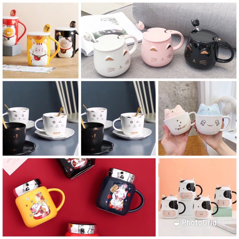 Jual Mug Aneka Motif Kucing Bahan Keramik Import Quality Premium Cocok