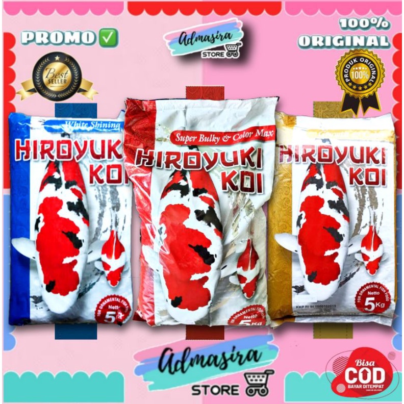 Jual Pakan Ikan Koi Hiroyuki Koi Repack Kg Mix Hiroyuki Super Bulky