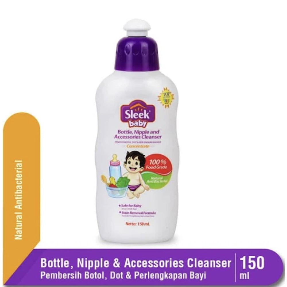 Jual SLEEK Baby Botol Cleanser 150 Ml Sabun Cuci Dot Baby Bottle Nipple