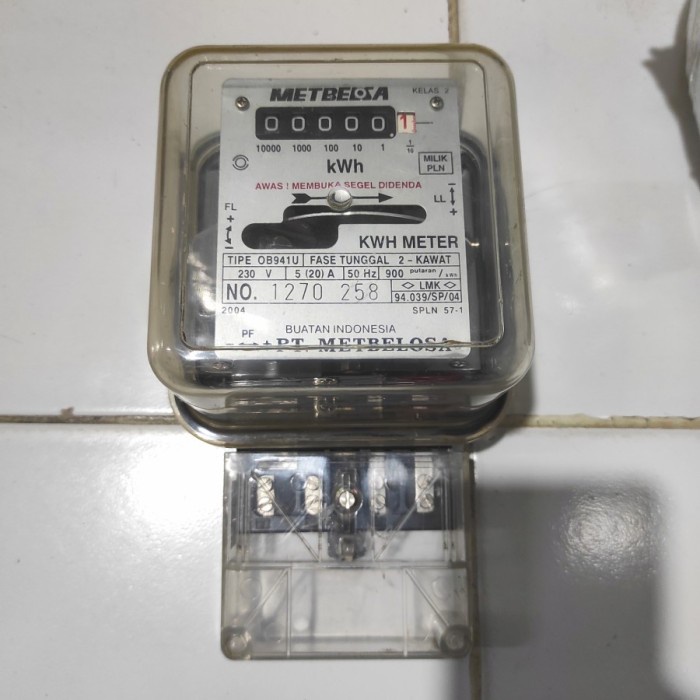 Jual DARIN KWh Meter Listrik PLN 1P Meteran Pembanding 1 Phase Kos