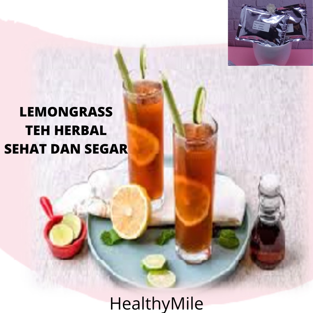 Jual BUBUK MINUMAN RASA LEMONGRASS TEH HERBAL LEMON DAN SEREH MEMBANTU