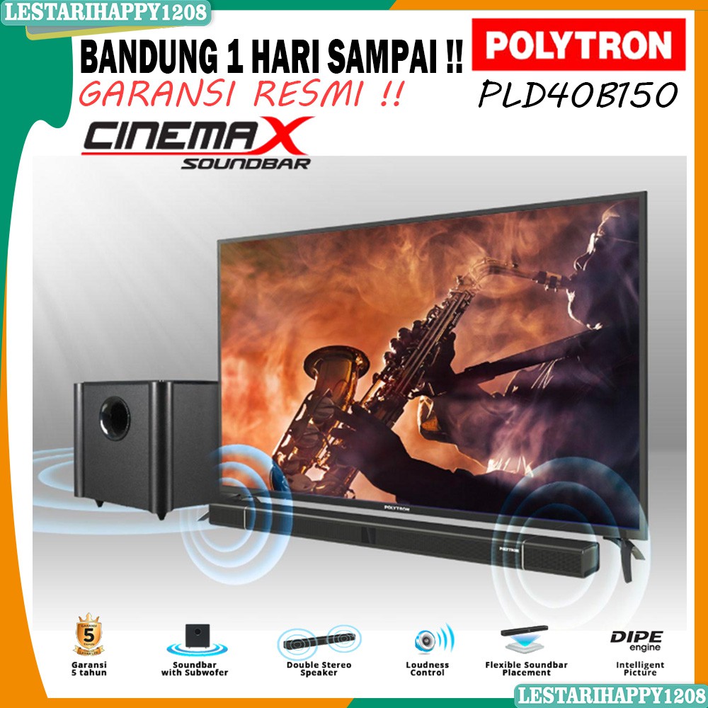 Jual Tv Led Polytron Pld B Sound Bar Garansi Tahun Khusus