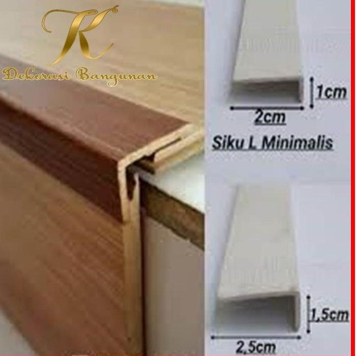 Jual Hemat LIST SIKU TANGGA STEP NOSING PVC LIST SIKU L WLL LIST