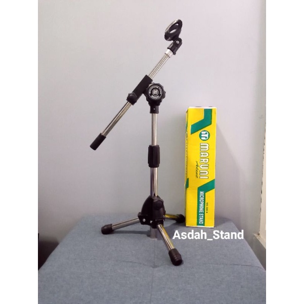 Jual Stand Mic Pendek Maruni Besi Tebal Plus Holder Mic Shopee Indonesia