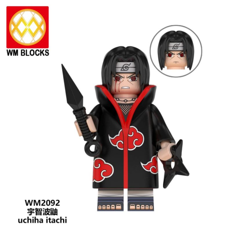 Jual Mainan Anime Naruto WM6109 Minato Sasuke Kakashi Rocklee Zetsu