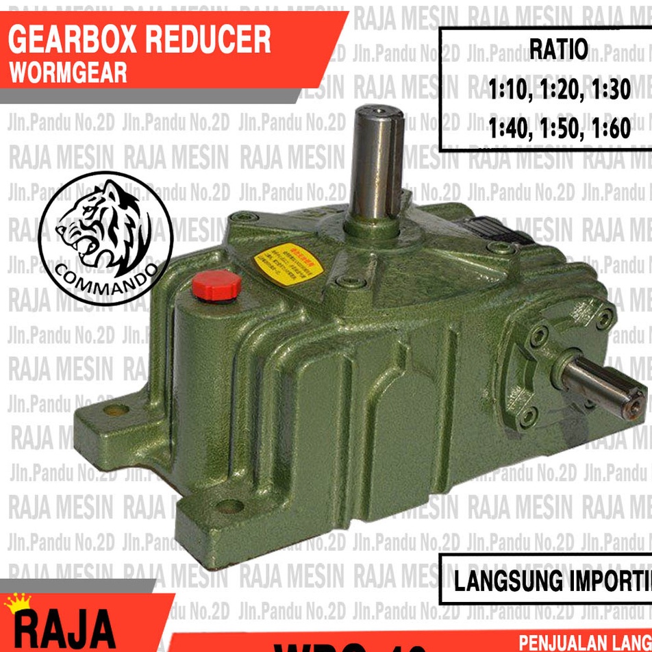 Jual Gearbox Speed Reducer WPX WPO 40 Ratio 1 10 1 60 Shopee