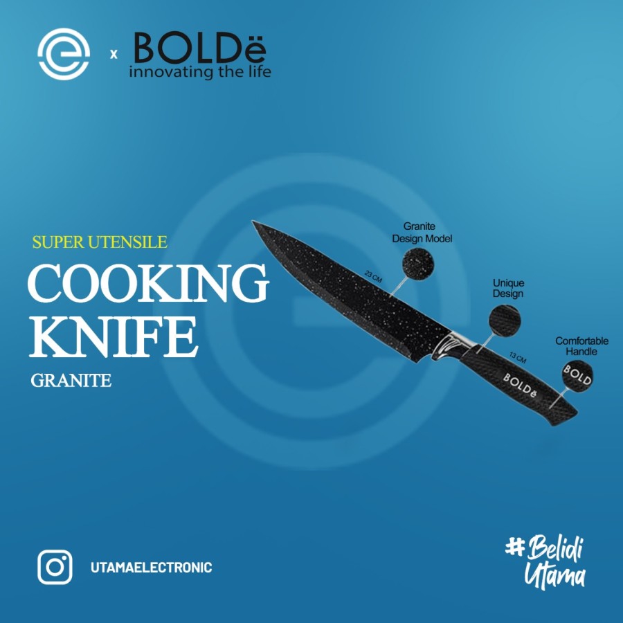 Jual BOLDe Super Knives Granito Cooking Knife Shopee Indonesia