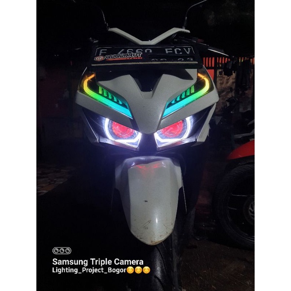 Jual Headlamp Vario Custom Projie Turbo Dan D Laser Shopee Indonesia