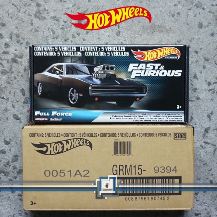 Jual Hot Wheels Premium FULL FORCE Set Isi 5 Fast Furious Set