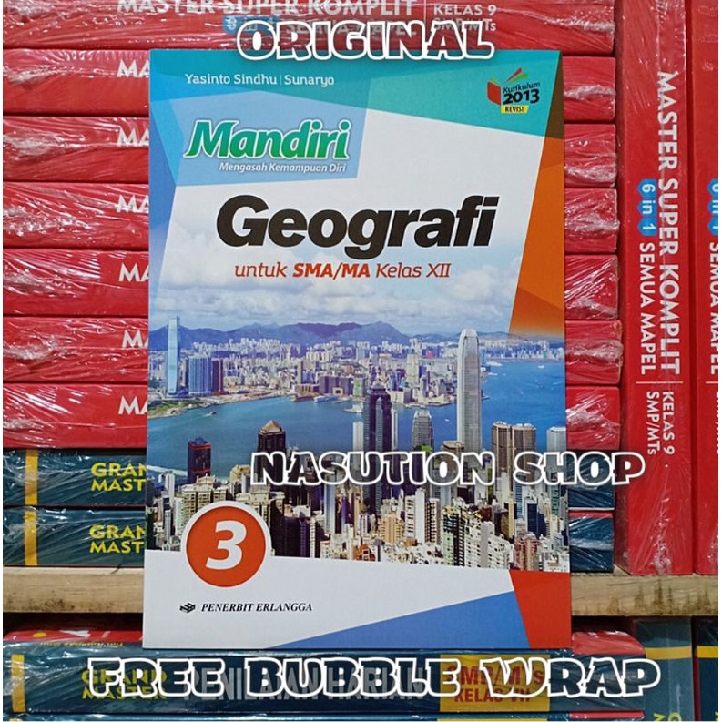 Jual Original Buku Mandiri Geografi Kelas 3 12 Xll SMA K13 Revisi