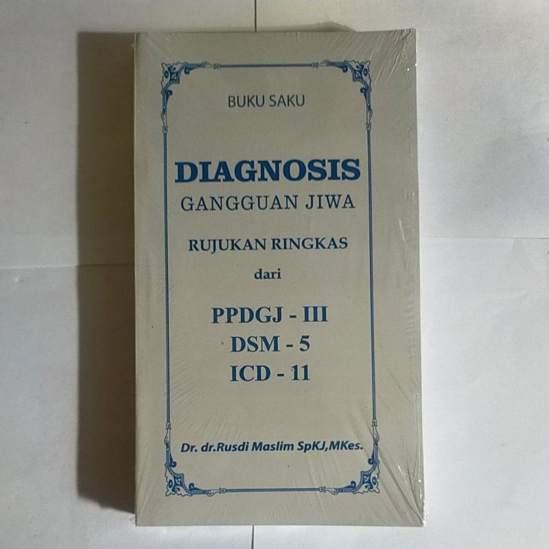 Jual Buku Saku Diagnosis Gangguan Jiwa Ppdgj Shopee Indonesia