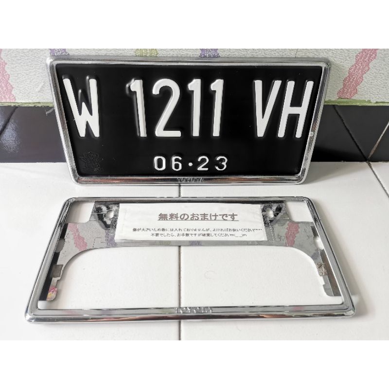 Jual Frame Plate Nomor Jdm Original Toyota Jepang Dan Plat Nomor