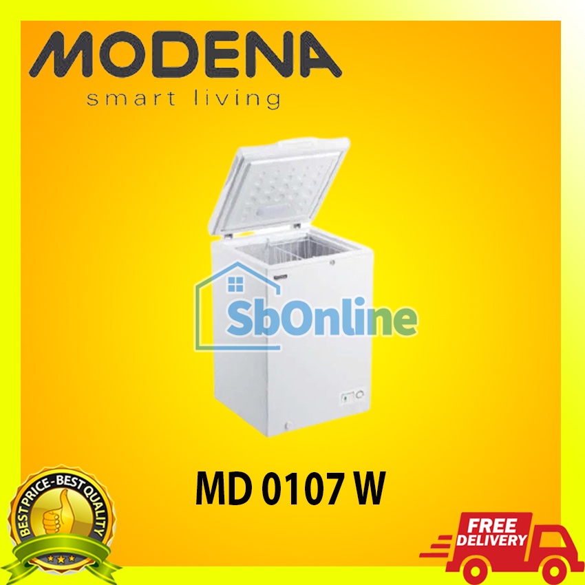 Jual MODENA Chest Freezer 100 Liter MD 0107 W Shopee Indonesia