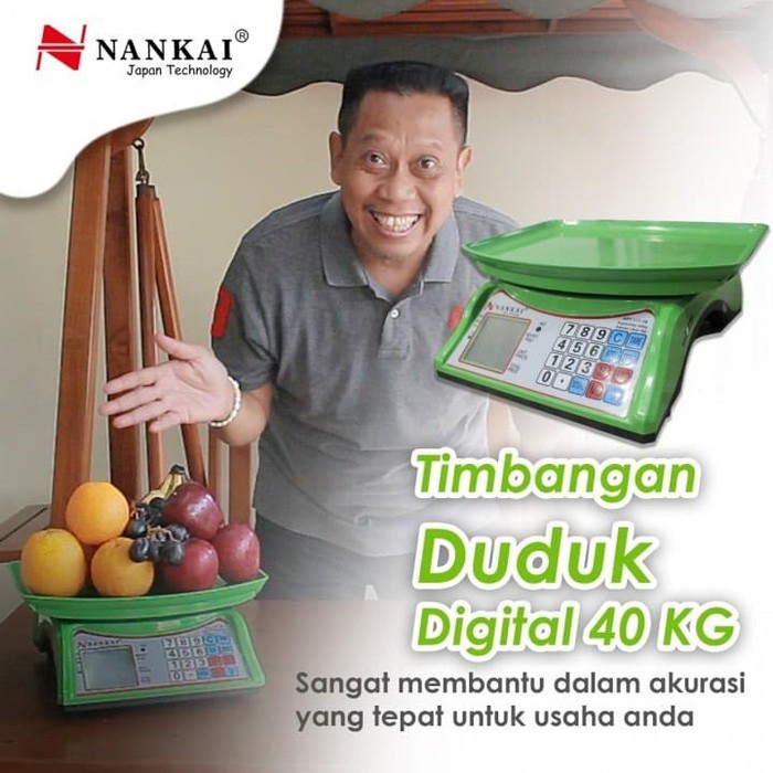 Jual TIMBANGAN DUDUK DIGITAL 40 KG BODY PVC NANKAI Shopee Indonesia