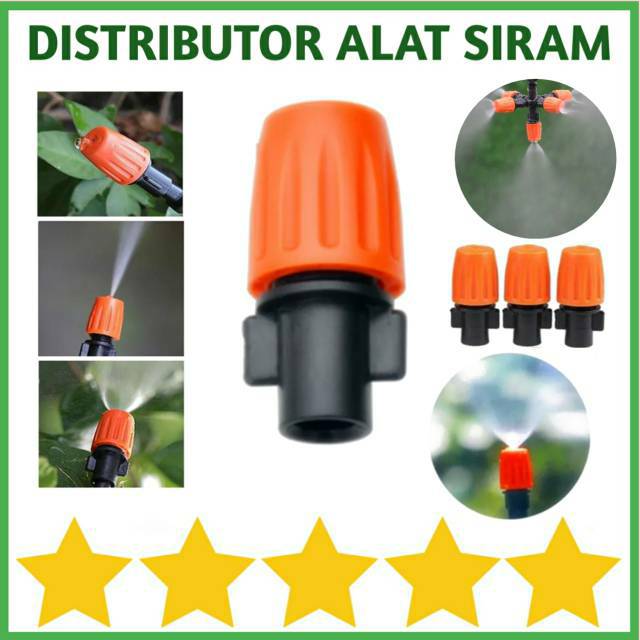 Jual SPRAYER HEAD MIST NOZZLE ORANGE MISTING SPRINKLER KONEKTOR 6MM