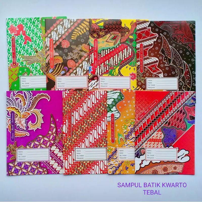 Jual Sampul Buku Batik Isi Lembar Ukuran Kwarto Boxy Shopee Indonesia