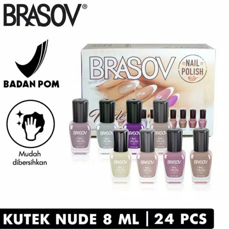 Jual BRASOV KUTEX NAIL POLISH NUDE SERIES BOX 24PCS Shopee Indonesia