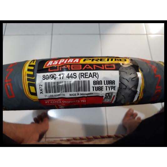 Jual Ban 80 90 17 Rear Aspira Premio Urbano Tube Type Shopee