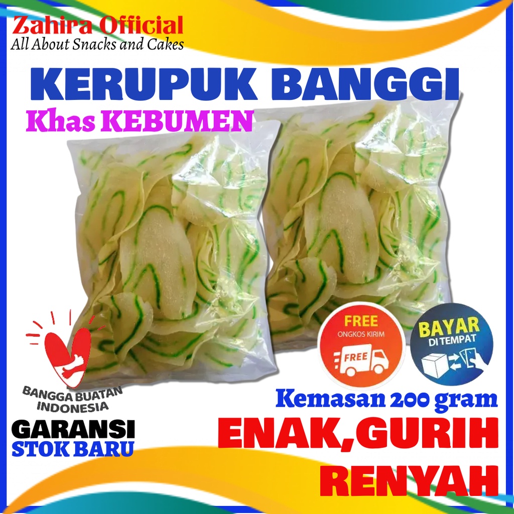 Jual Kerupuk Banggi Mentah Krupuk Singkong Oleh Oleh Khas Kebumen