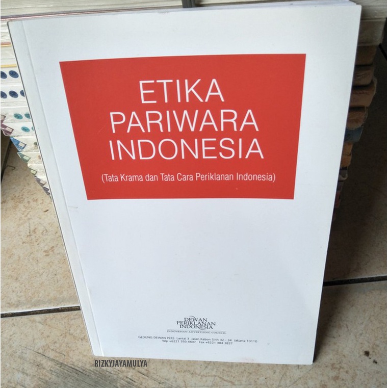 Jual Buku Etika Pariwara Indonesia Shopee Indonesia