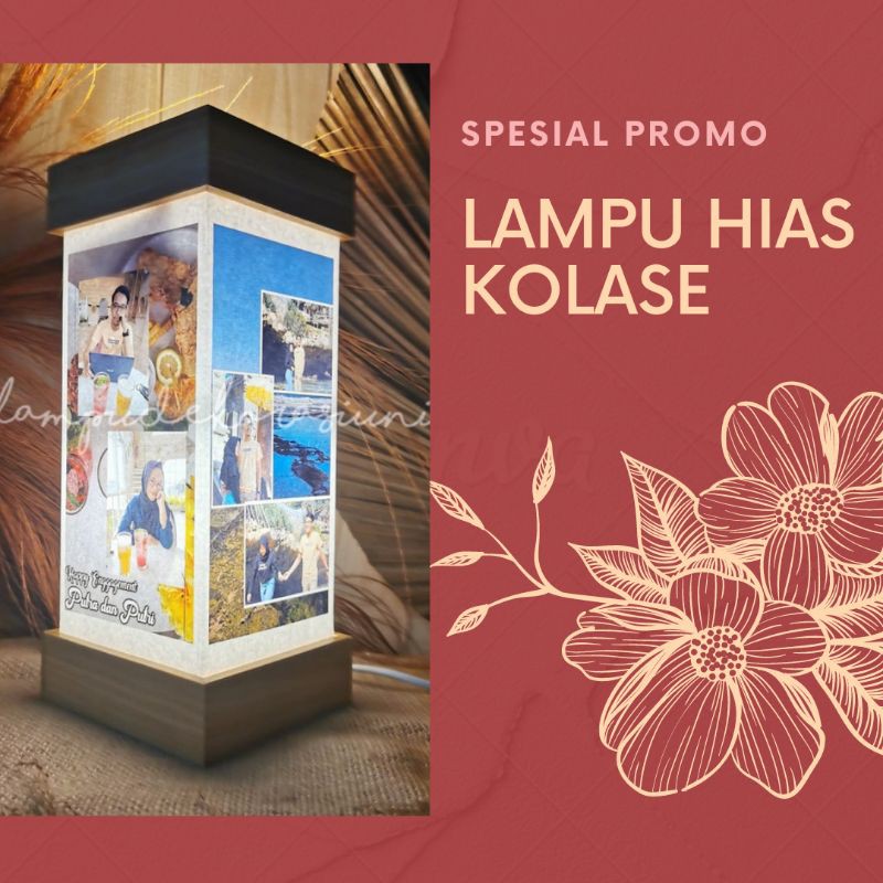 Jual Lampu Tidur Kolase Dekorasi Ruangan Minimalis Unik Bebas Custom