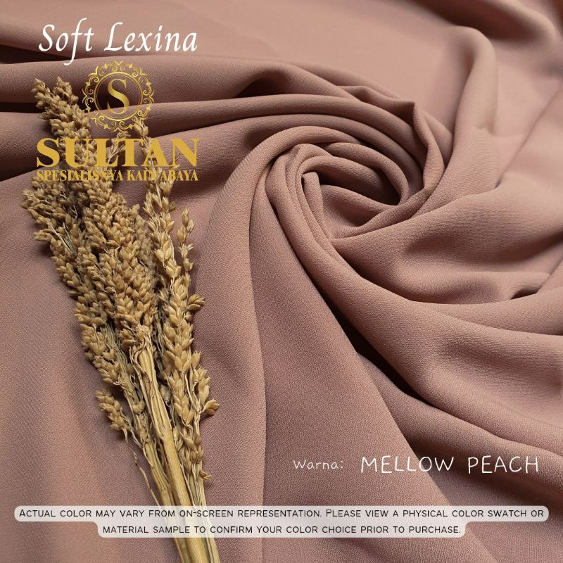 Jual Kain Abaya Sultan Indonesia Soft Lexus Soft Lexina Mellow Peach