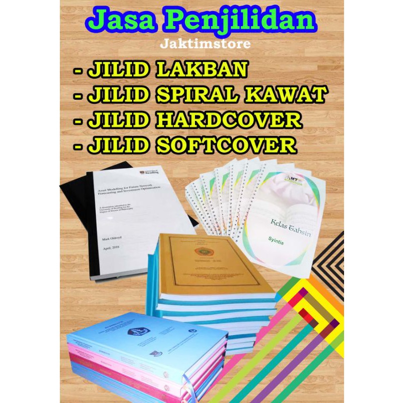 Jual JILID LAKBAN JILID HARDCOVER DAN SOFTCOVER DAN SPIRAL Shopee