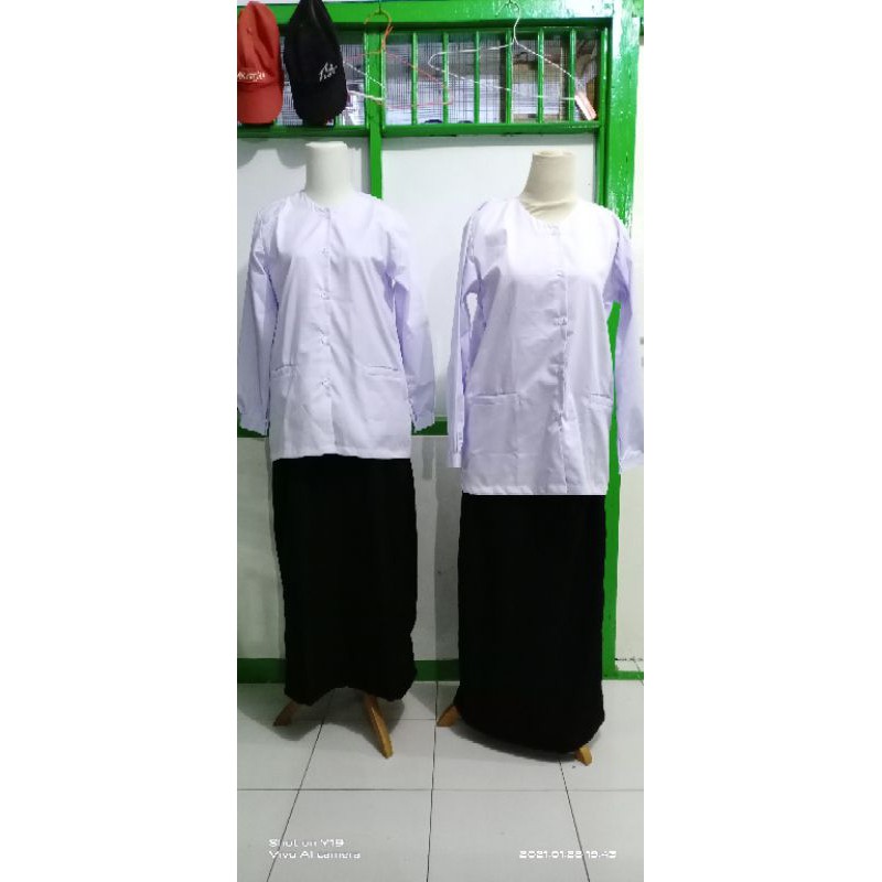 Jual Seragam Putih Hitam Standar Gontor Putri Shopee Indonesia