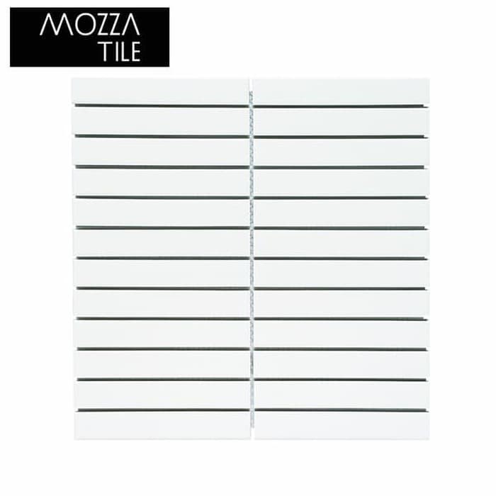 Jual Indahkeramik Mosaic Mozaic Mosaik Mozza Tile Plaza Glossy White