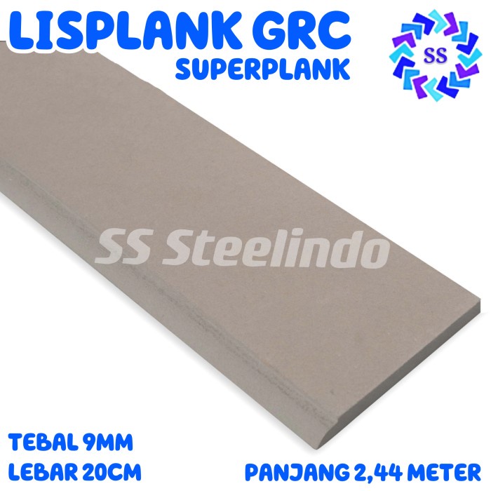 Jual PAPAN LISPLANK LISPLANG GRC ASLI MODEL POLOS PROFIL SUPERPLANK