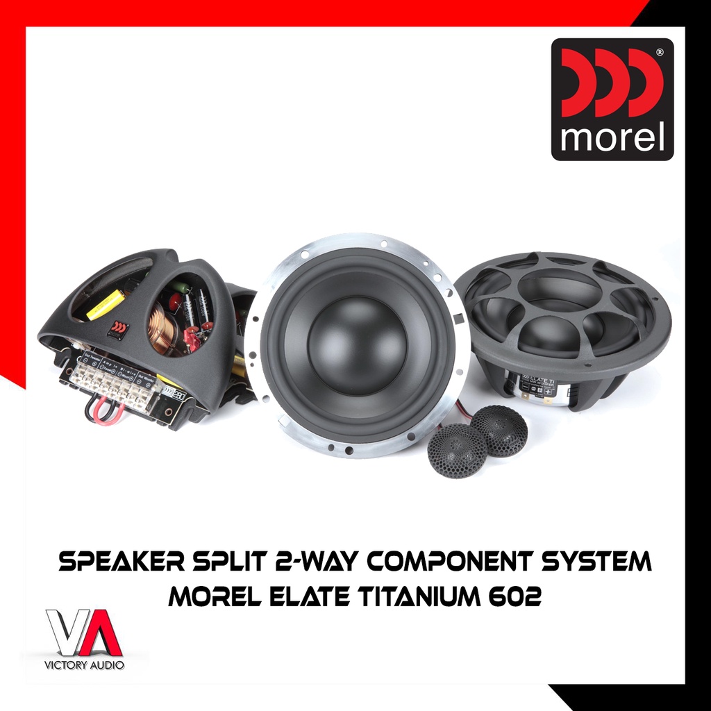 Jual Speaker Split Way Component System Morel Elate Titanium Mid