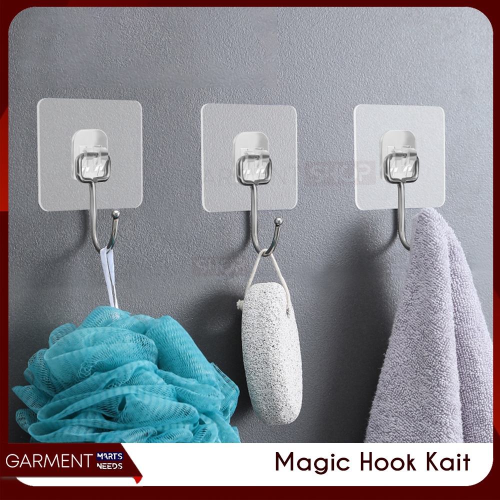 Jual Gantungan Hook Kait Besi Tempel Dinding Kaca Keramik Magic Hook