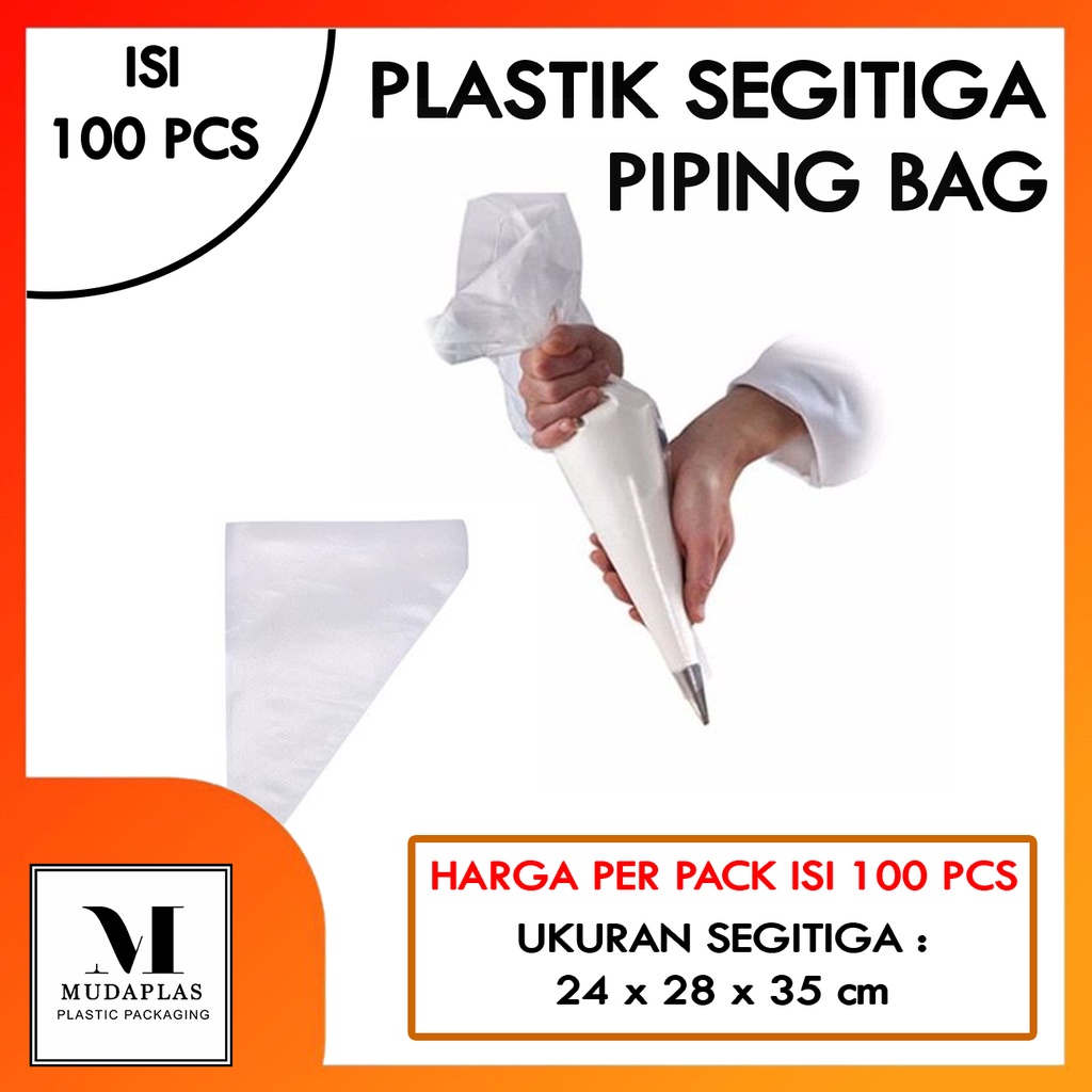 Jual Plastik Segitiga Piping Bag Papping Bag Isi 50 Pcs Penghias