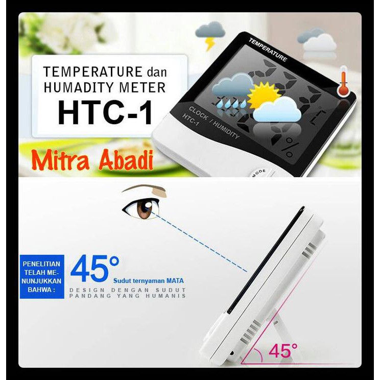 Jual Htc Hygrometer Kelembaban Suhu Dan Termometer Temperature