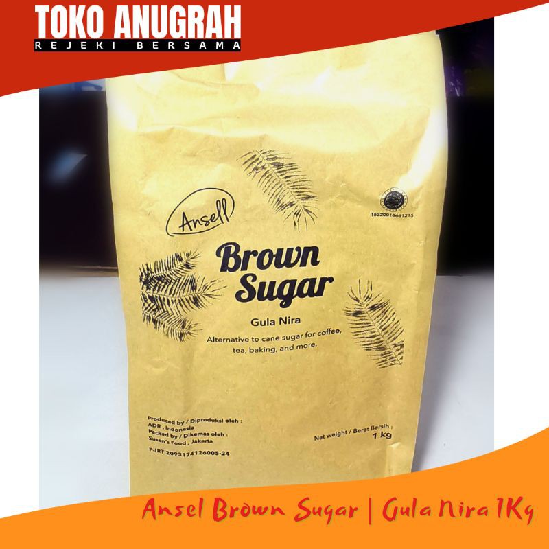 Jual Ansel Brown Sugar Gula Nira Kg Shopee Indonesia