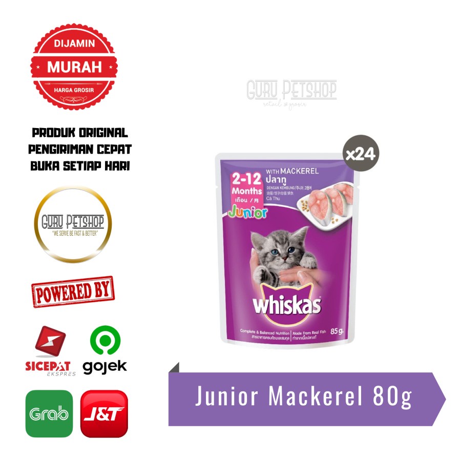 Jual Whiskas Pouch Dus Isi Whiskas Junior Whiskas Tuna Whiskas