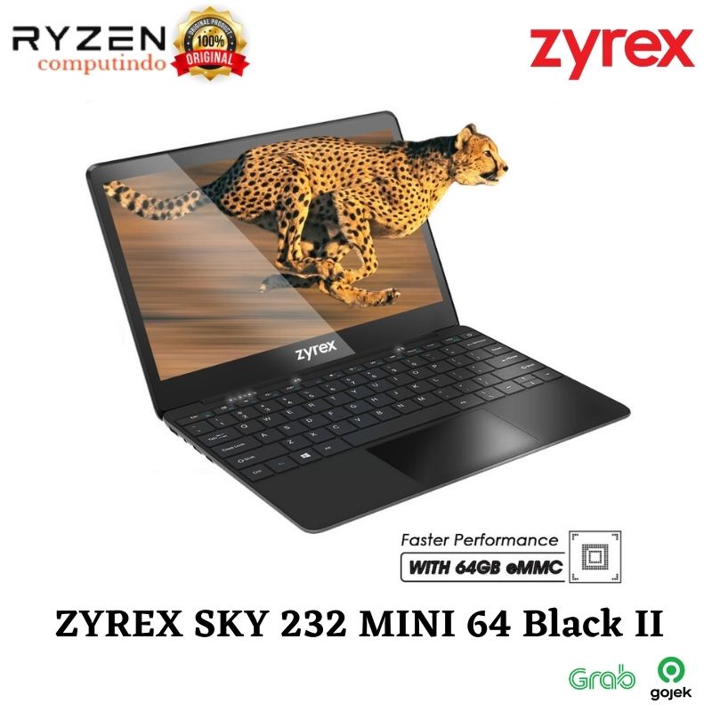 Jual Zyrex Sky Mini Black Ii Intel Cel N Ghz Gb Ddr