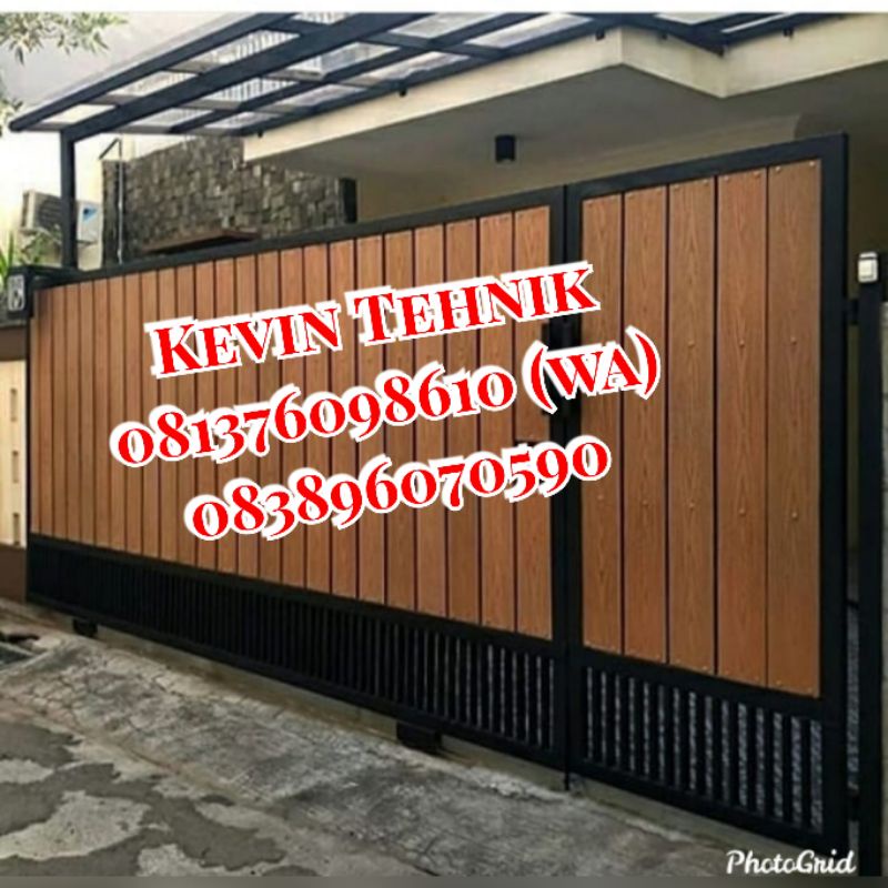 Jual Pintu Pagar Kombinasi Grc Serat Kayu Shopee Indonesia