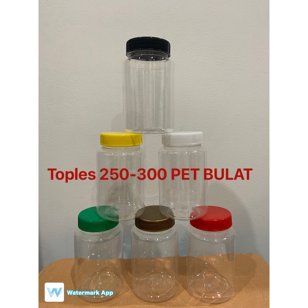 Jual Toples Sambel 250 Ml 320 Ml BULAT Toples Plastik 250ml Toples