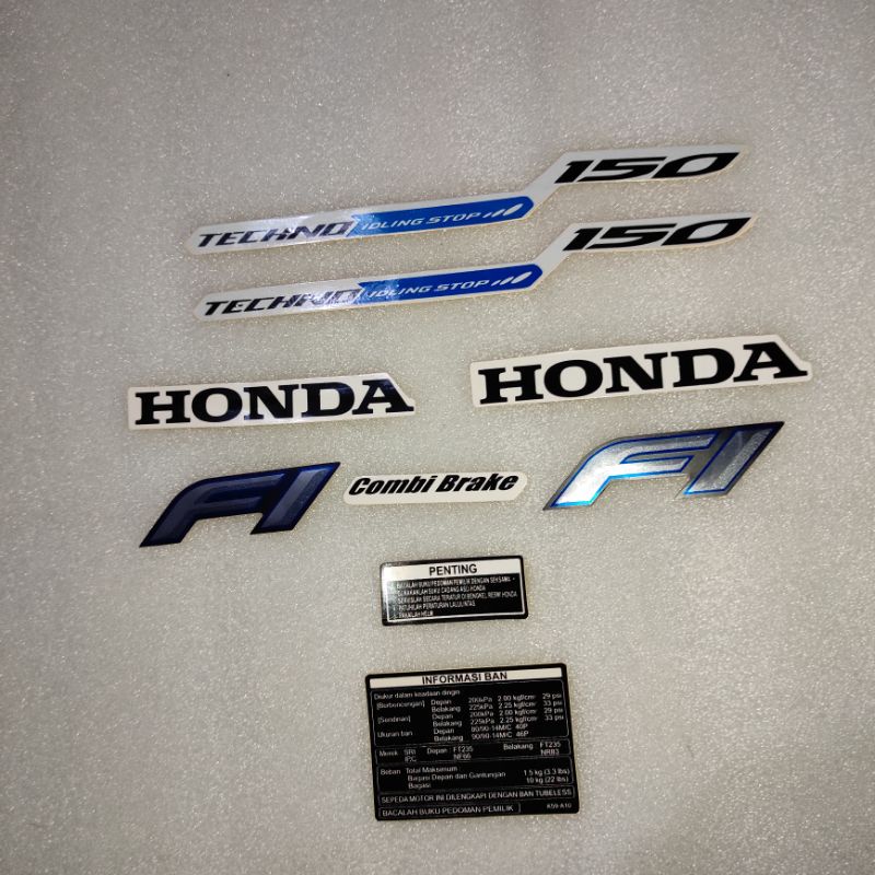 Jual Stiker Stripping Decal Honda Vario Techno Iss Idling Stop